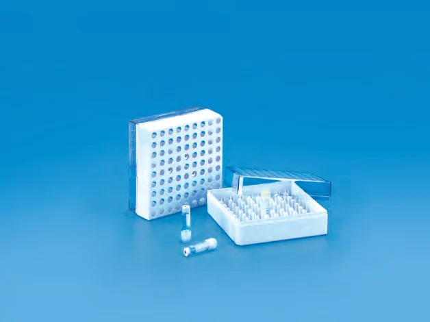 Cryobox for 2D Coded CRYOCHILL™ Vial, PC — catalogue illustration
