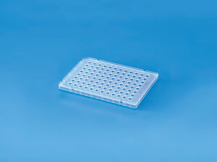 Semi Skirted 96 Wells ABI® Fast Block Type Low Profile PCR Plate — catalogue illustration