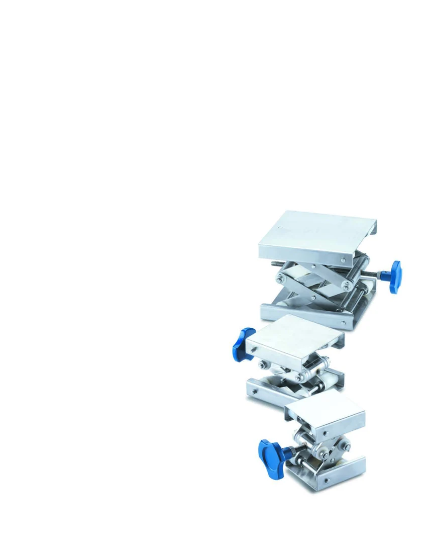 SS Lab Jack, Stainless Steel — catalogue illustration