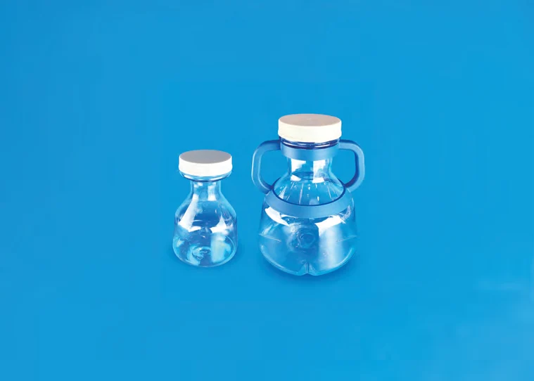 Sterile High Efficiency Erlenmeyer Cell Culture Flask, PETG with White HDPE Closure — catalogue illustration