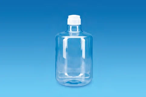 Round Clear Carboy, PC with white PP closure, TPE gasket — catalogue illustration