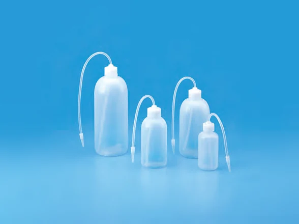 Narrow mouth Wash Bottle with Long Stem nozzle, LDPE — catalogue illustration