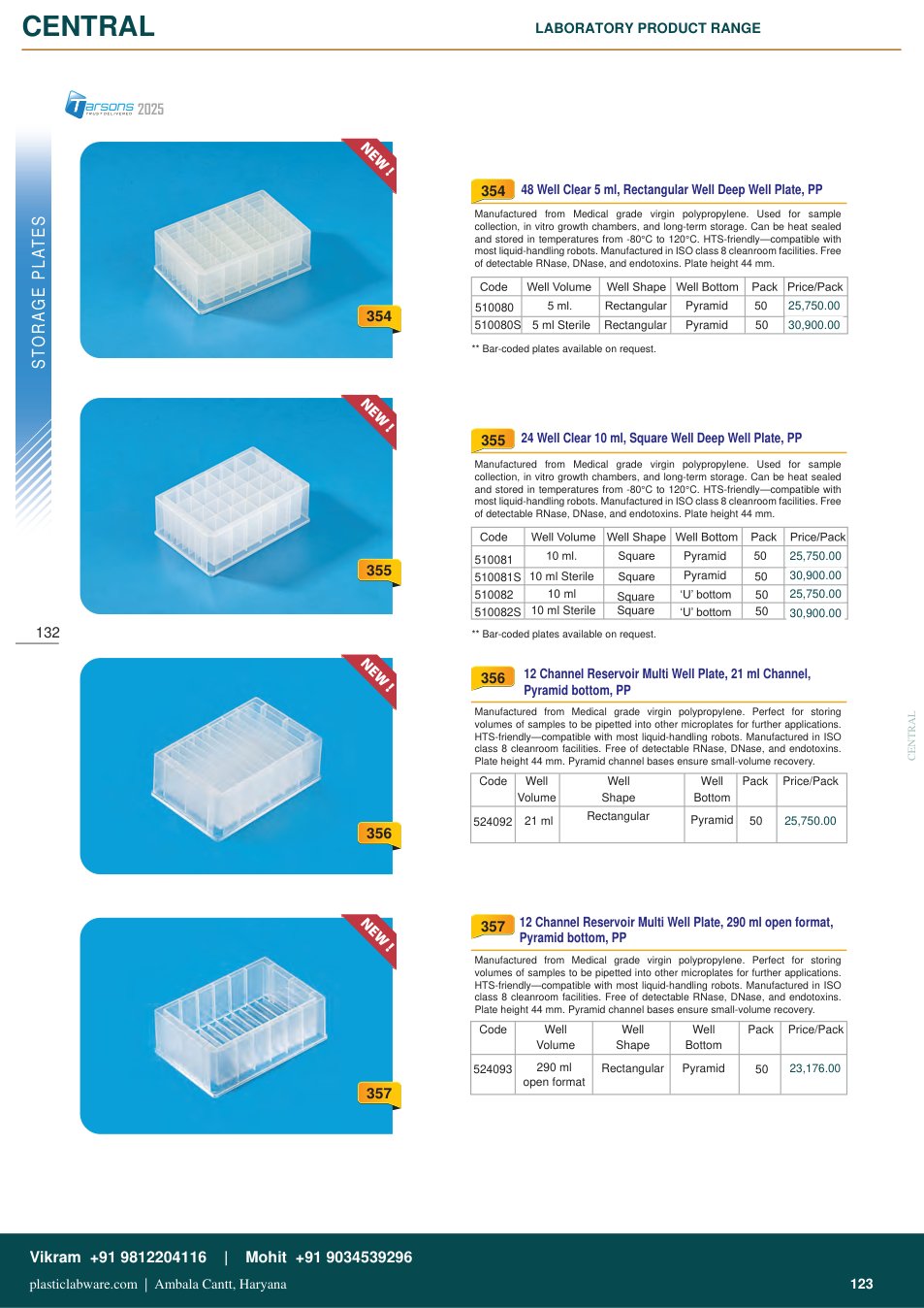 Complete technical catalogue reference for Tarsons 524092