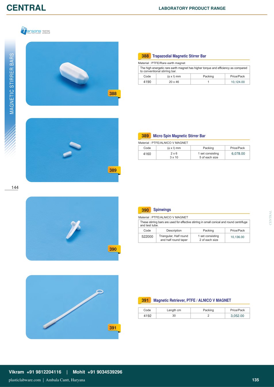Complete technical catalogue reference for Tarsons 522000